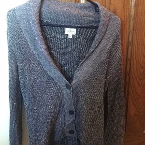 American Eagle button up sweater